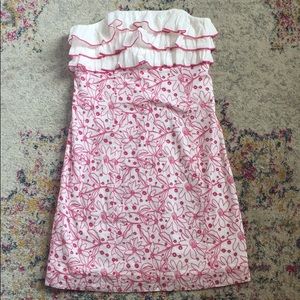 Lilly Pulitzer pink floral embroidered dress!